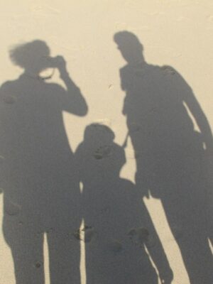Familie Mang am Strand